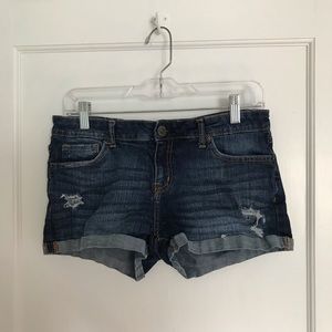 Aeropostale Dark-Wash Jean Shorts